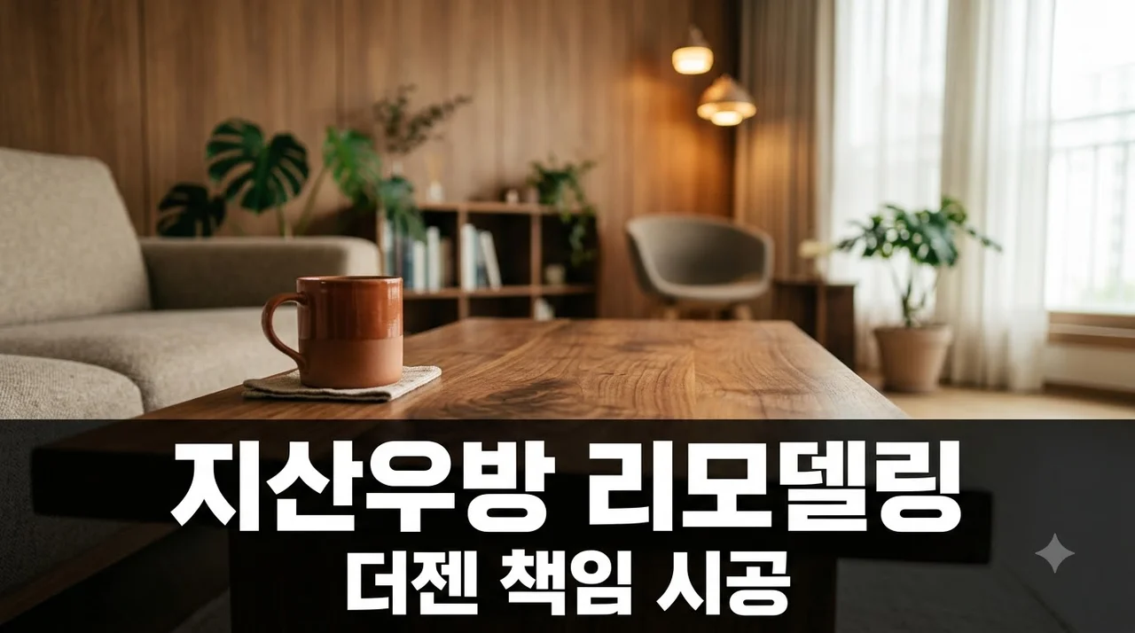 수성구 지산로32 지산우방타운 인테리어 리모델링 시공 (주)더젠 추천