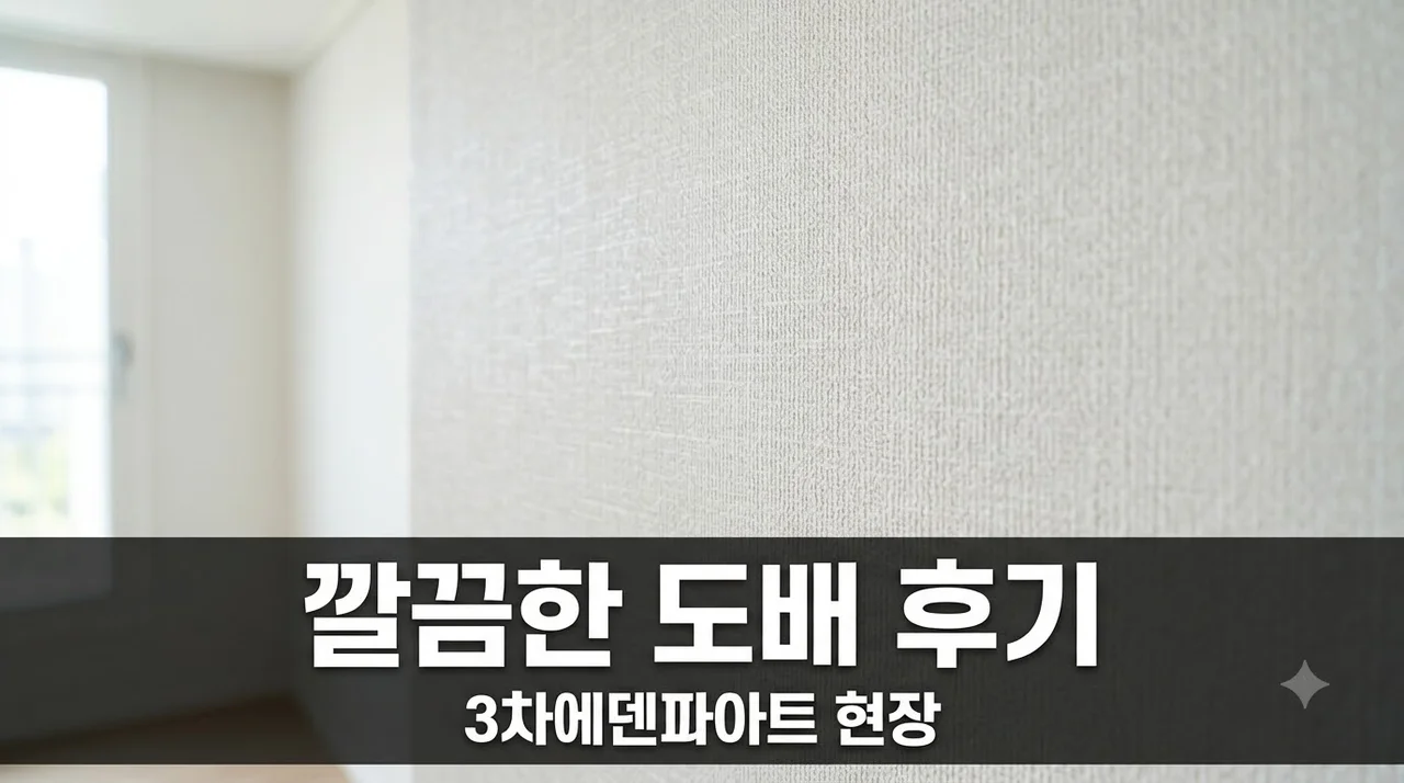북구 동북로37길 3차에덴파아트 도배시공 후기 깔끔한 변화의 시작