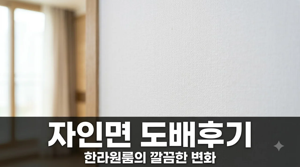 경산시 자인면 한라원룸 도배시공 후기 깔끔한 변화를 원한다면 확인