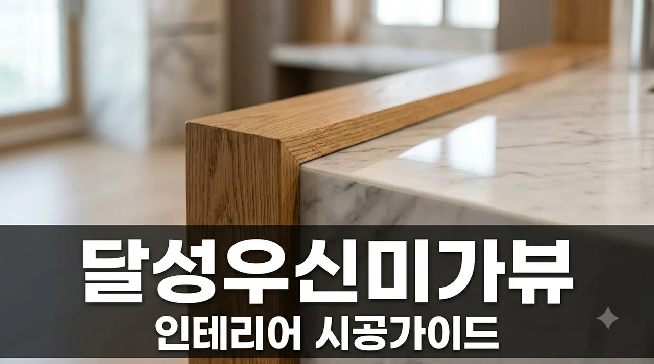 달성우신미가뷰 인테리어 리모델링 시공 추천과 공간별 완성 팁