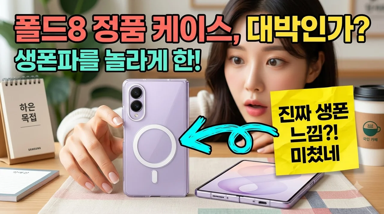 삼성 맥세이프 클리어 마그넷 케이스 갤럭시Z 폴드8 정품 케이스 후기 생폰 느낌 그대로