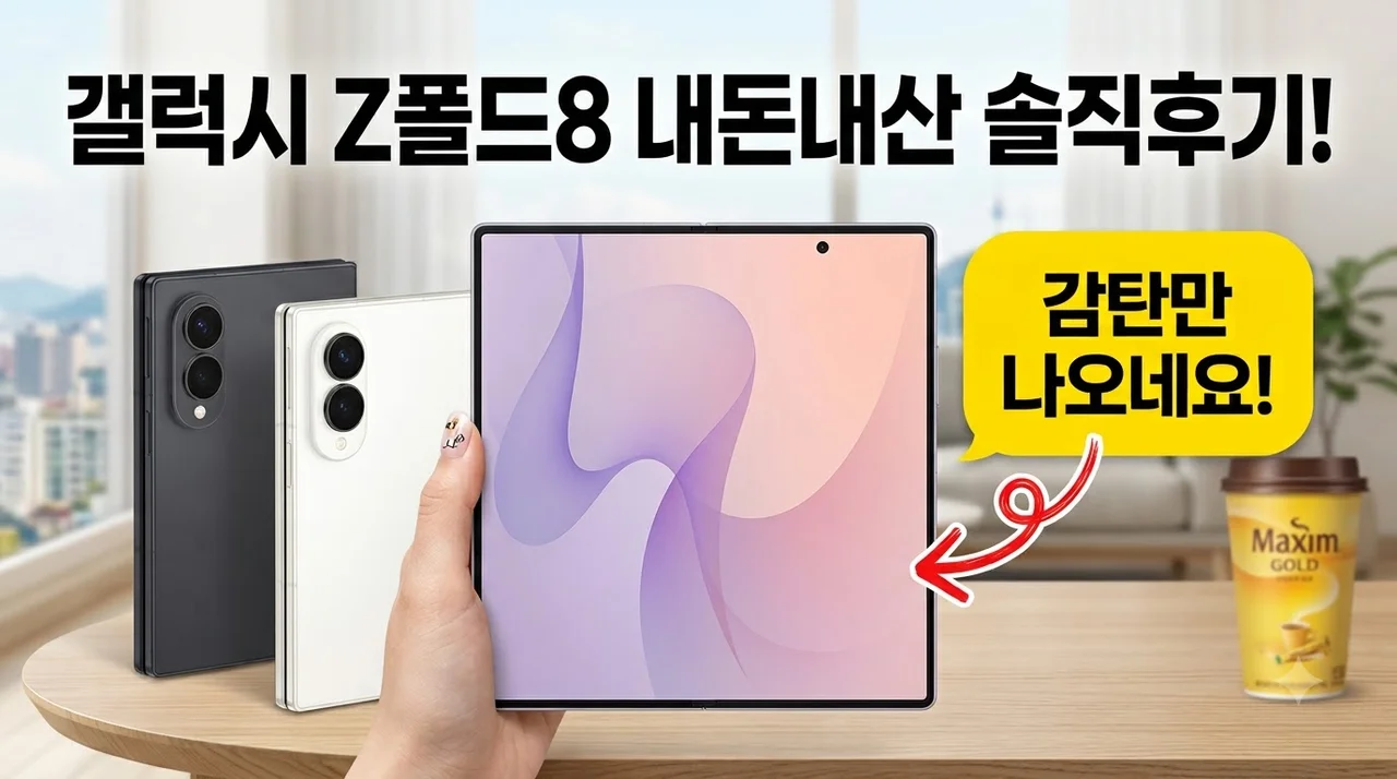 갤럭시 Z폴드8 256GB 자급제 내돈내산 솔직후기 감탄만 나오네요