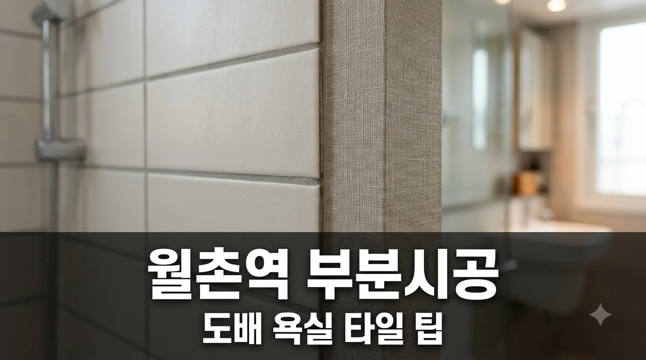 대구 달서구 월촌역 더젠 인테리어 도배 욕실 타일 부분시공 비용 절약 팁