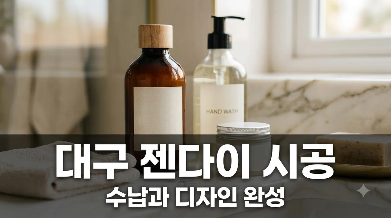 대구 젠다이 시공으로 욕실 수납과 디자인 한 번에 잡는 법