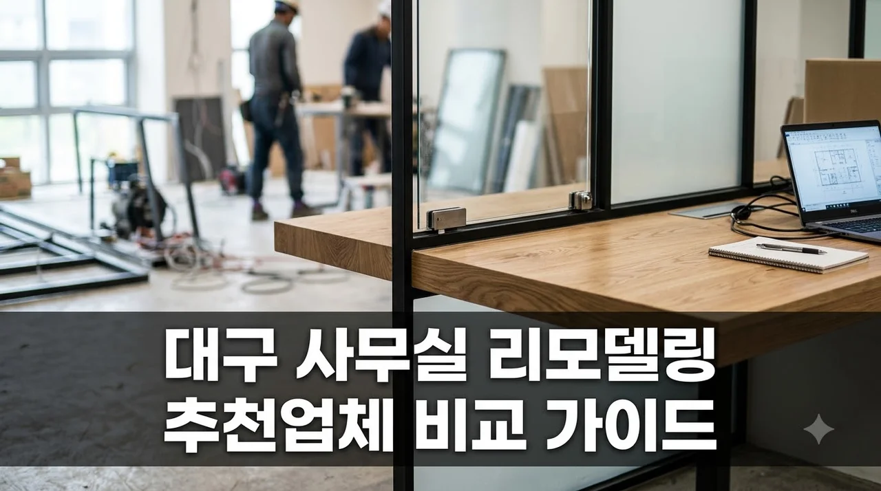 대구 사무실 인테리어 리모델링 추천업체 견적 가이드