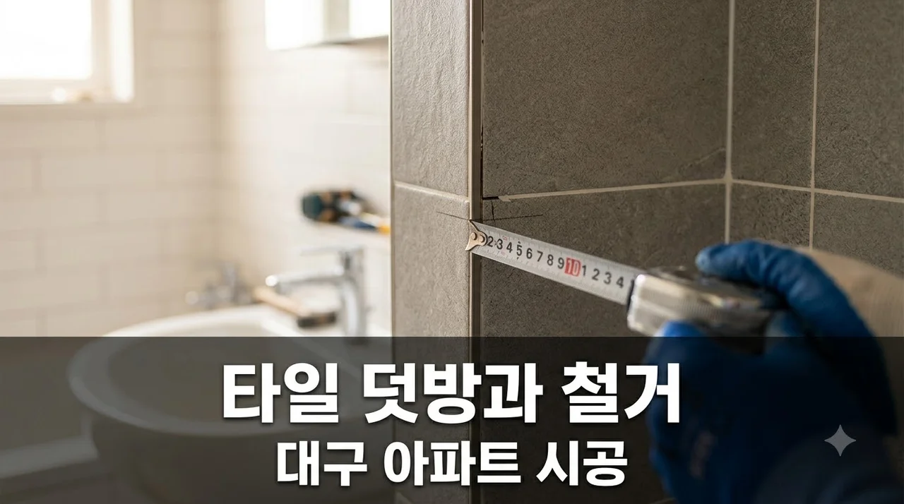 대구 아파트 타일 시공 덧방과 철거 차이점 및 비용 절감 팁