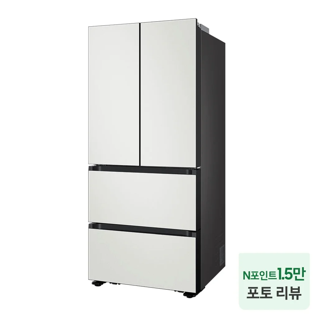 삼성 비스포크 AI 김치냉장고 4도어 490L 1등급 코타 화이트(RK70F49M1A) 상세 이미지 1