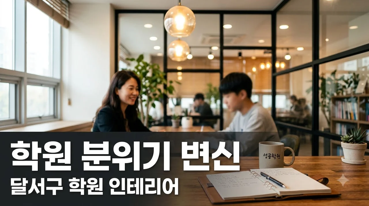 대구 달서구 학원 인테리어 상담실 강의실 분위기 바꾸는 핵심 노하우