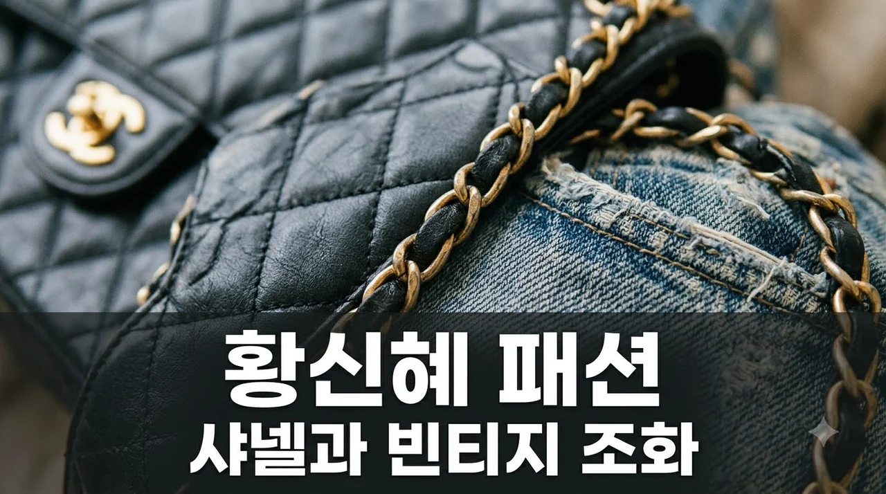 황신혜 샤넬 가방 빈티지 패션 고급스러운 믹스매치 비밀