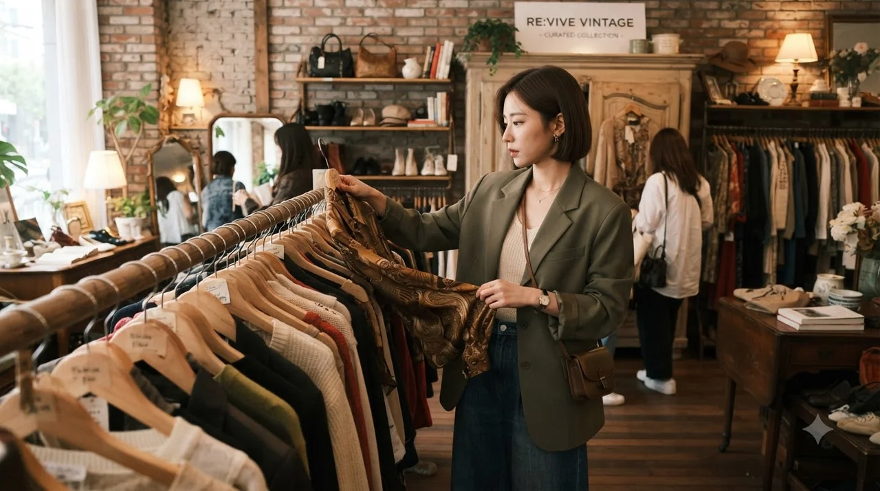고급스러운 빈티지 의류 쇼핑 체크리스트