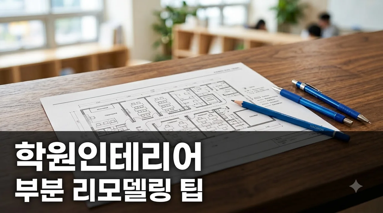 대구 학원 인테리어 비용 고민, 부분 리모델링으로 완벽 해결하는 방법