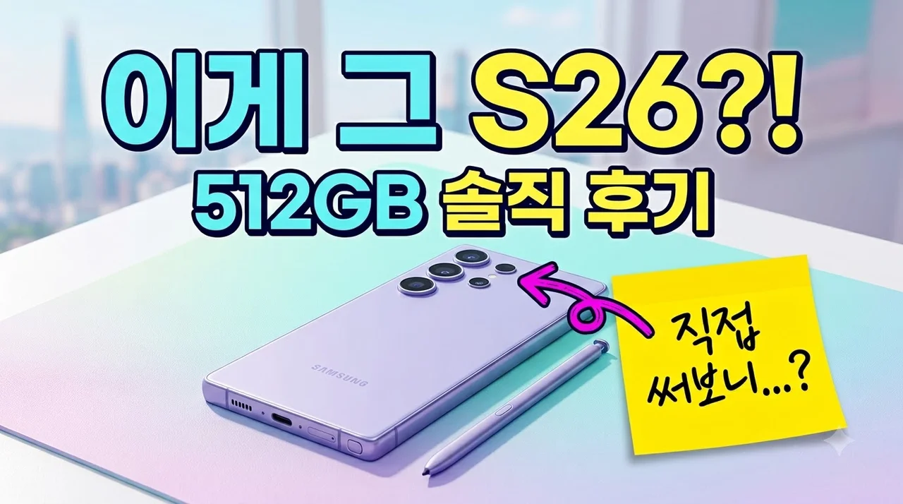 갤럭시 S26 울트라 512GB 자급제 SM-S948N 솔직 후기