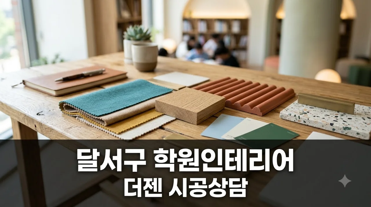 대구 달서구 학원 인테리어 업체 추천 더젠 시공 상담 노하우