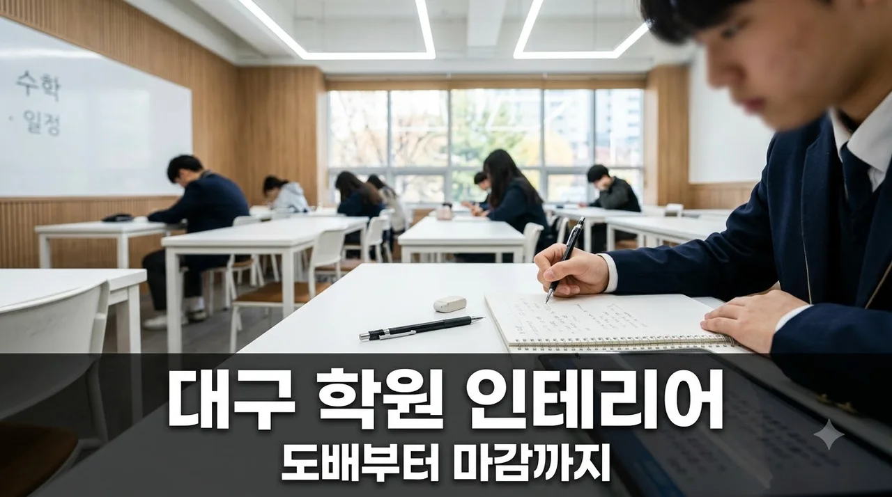 대구 학원 인테리어 도배부터 마감까지 한 번에 해결하기