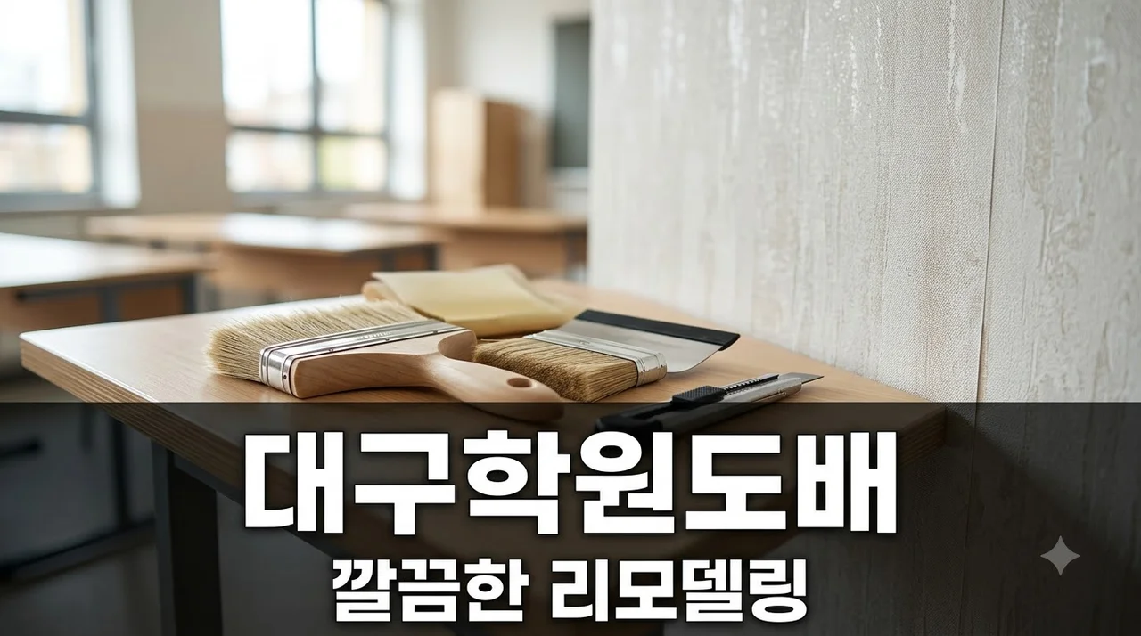대구 학원 도배시공 전문업체 선택 노하우: 깔끔한 첫인상 리모델링 전략