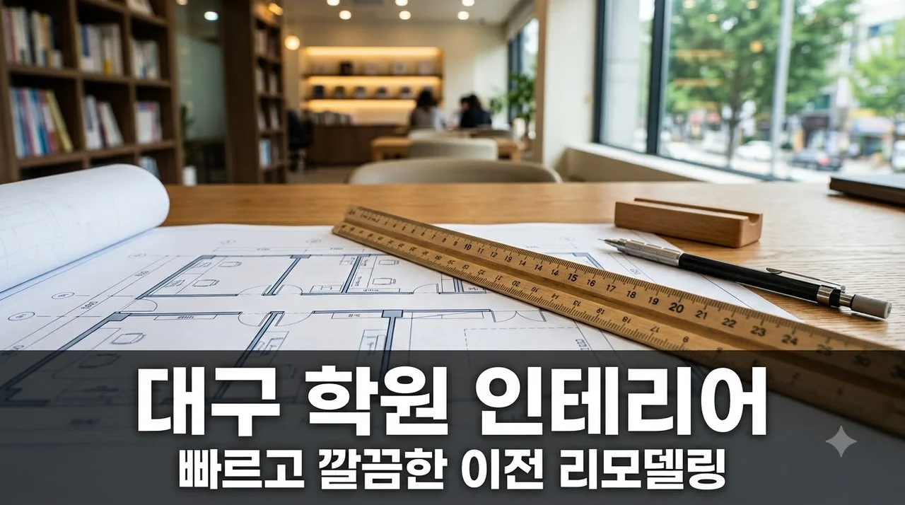 대구 학원 이전 인테리어 빠르고 깔끔한 시공과 업체 선택 팁