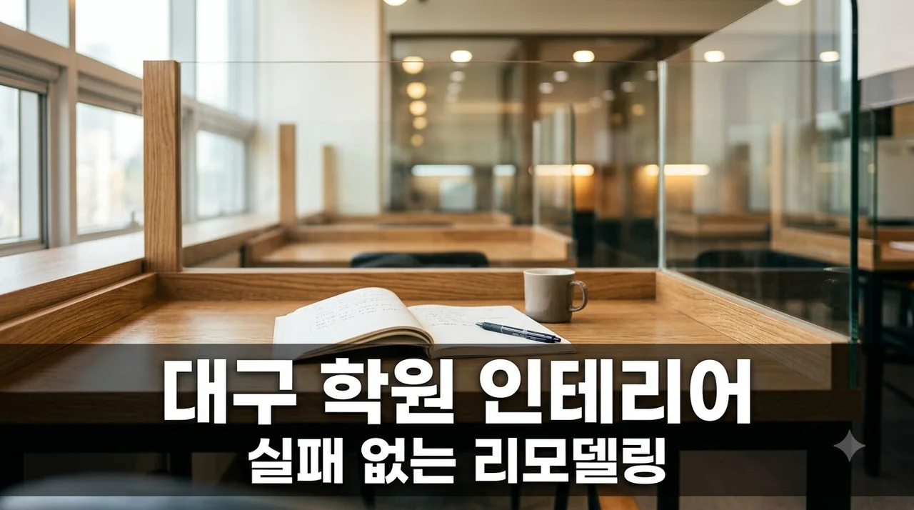 대구 학원 인테리어 리모델링 추천업체 선택 기준과 성공 팁