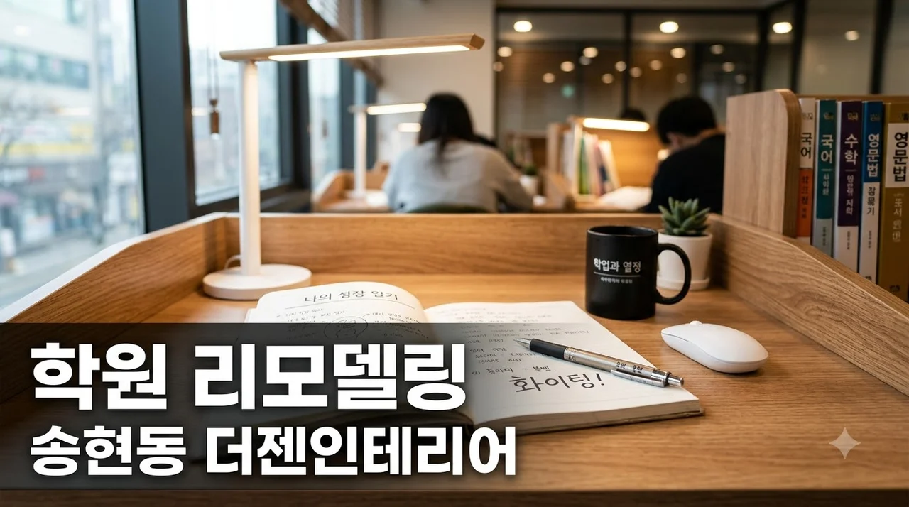 대구 송현동 학원 리모델링 전문업체 월촌역 더젠 인테리어 맞춤 시공 가이드