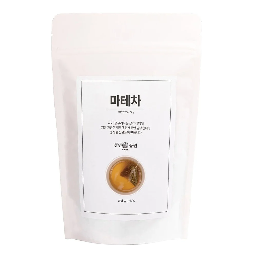 [청년농원] 마테차 태양의 마테 효능 무카페인 생분해 마테 티백 [원산지:상세설명에 표시] 상세 이미지 2