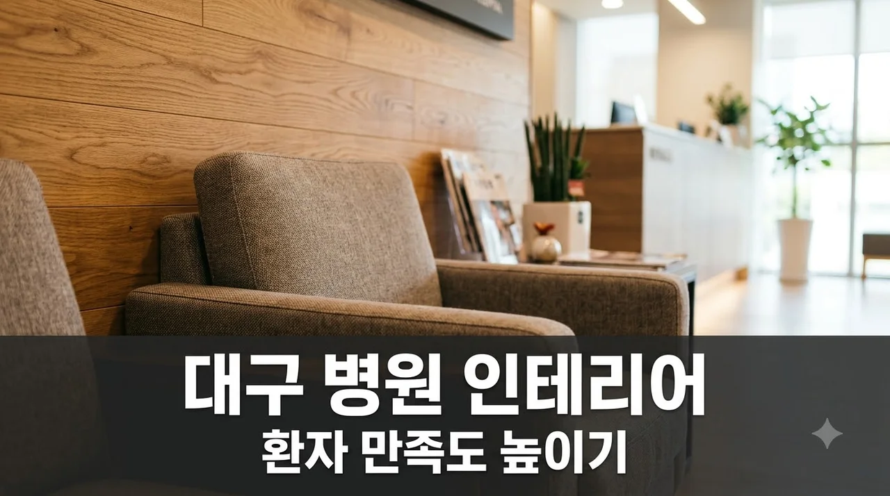 대구 병원 대기실 인테리어 환자 만족도 높이는 공간 연출법