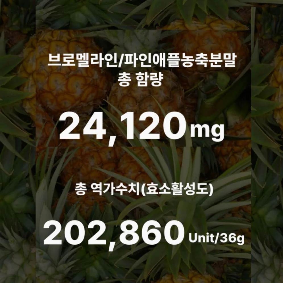 1+1 브로멜라인 퀘르세틴 파인애플 효소 파파인 아이 노스릴리브 소포레틴 60정, 2개 [원산지:상세설명에 표시] 상세 이미지 5