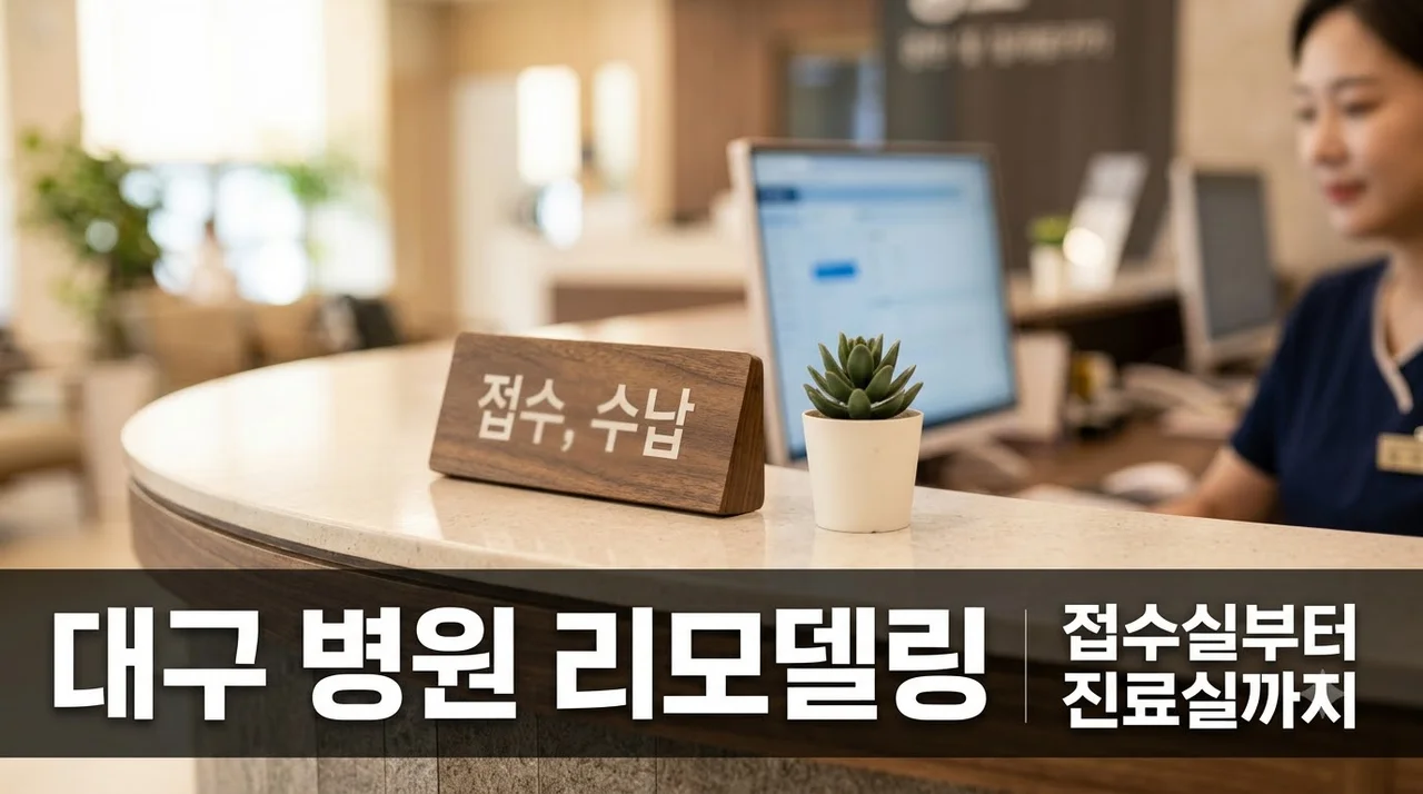 대구 병원 리모델링 잘하는 곳 접수실부터 진료실까지 꼼꼼하게 알아보기