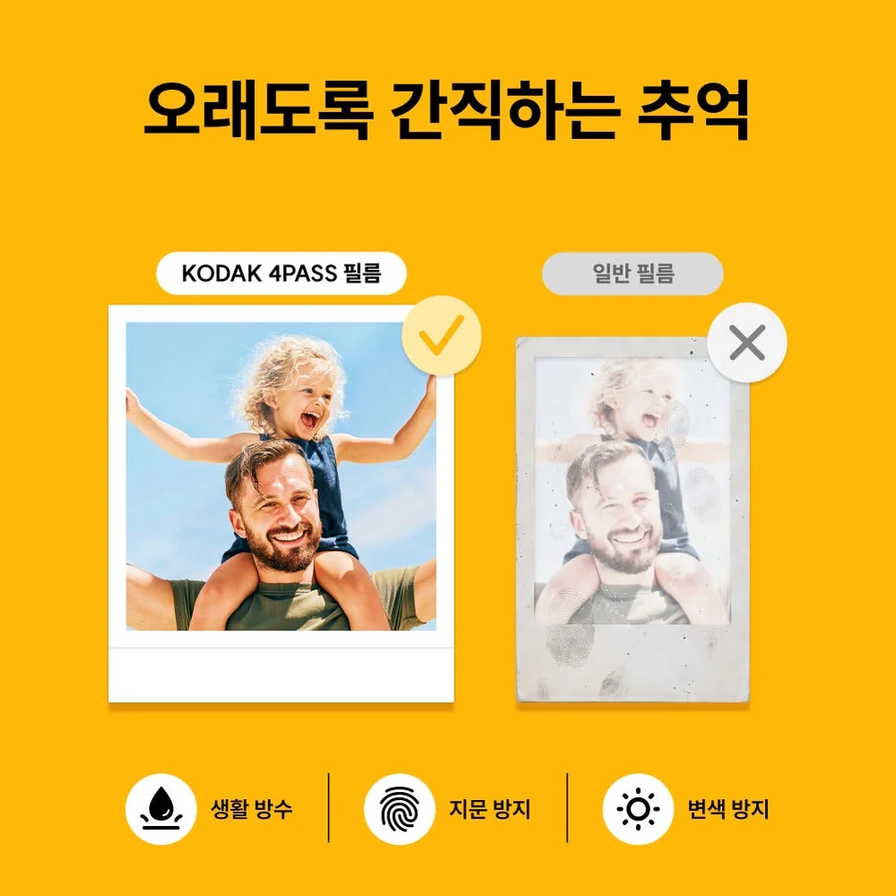 코닥 포토프린터 필름카메라 미니샷 3 레트로 + 카트리지 38매 번들 C300R 상세 이미지 8