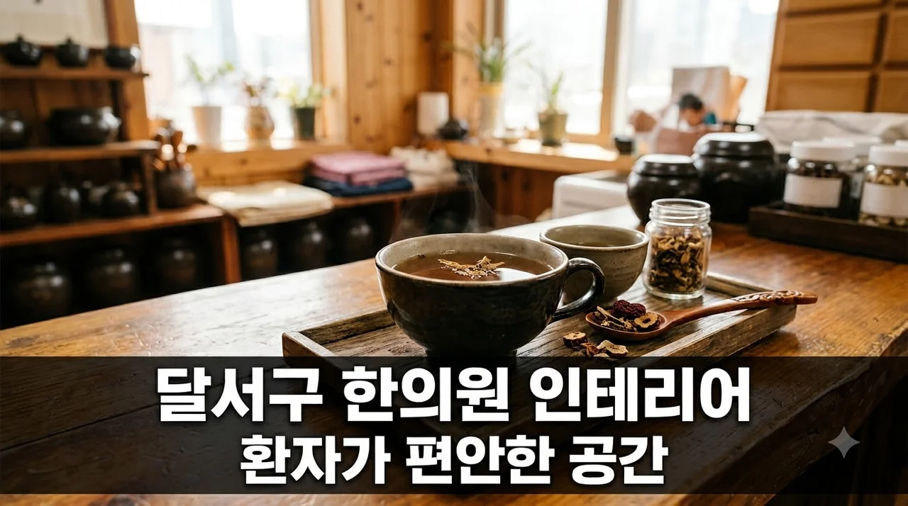 대구 달서구 한의원 인테리어 환자가 편안한 치유 공간 연출법