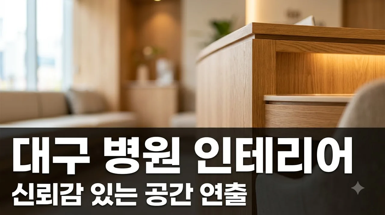 대구 병원 인테리어 리모델링 추천업체 신뢰감 있는 공간 만들기 노하우