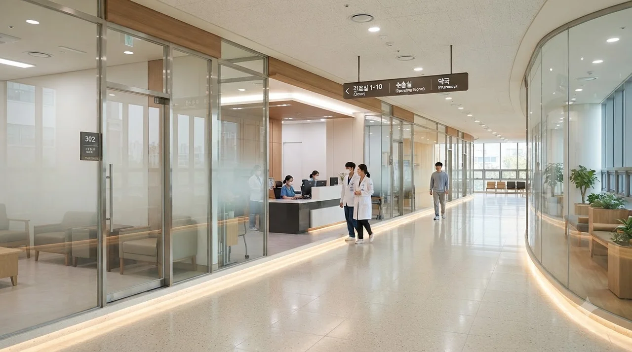 환자와 의료진 모두가 편안한 단계별 동선 기획 스텝