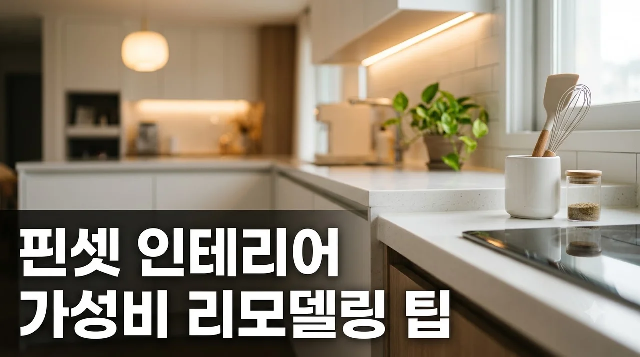 전체 공사 대신 핀셋 인테리어로 예산 70% 아끼는 가성비 리모델링 팁