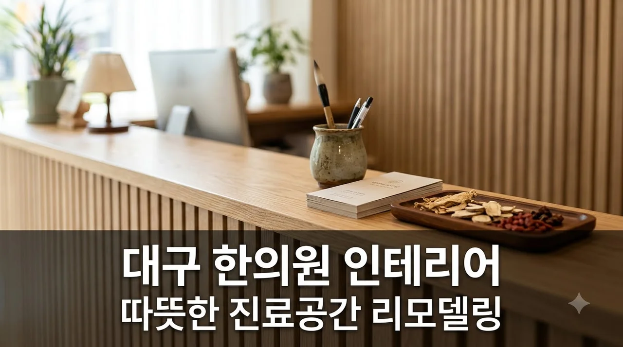 대구 한의원 인테리어 리모델링 추천업체 따뜻한 진료공간 완성 가이드