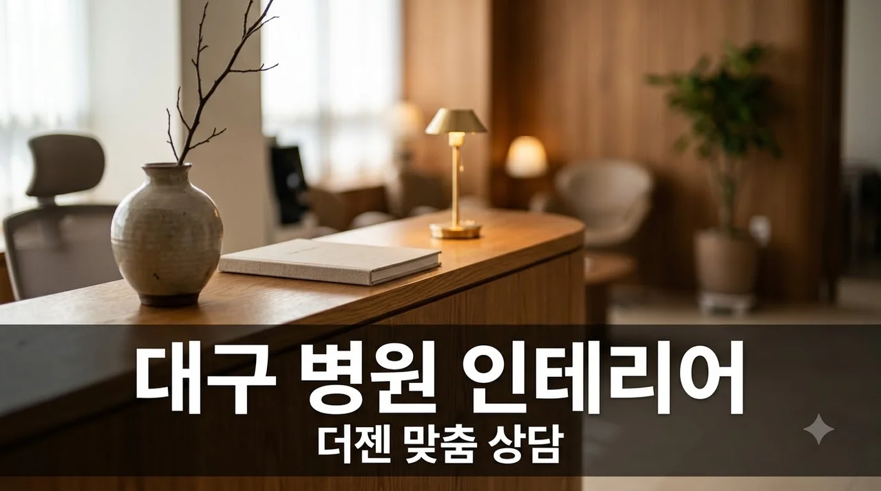 대구 병원 한의원 인테리어 시공 추천! 사회적기업 더젠 견적 상담 팁