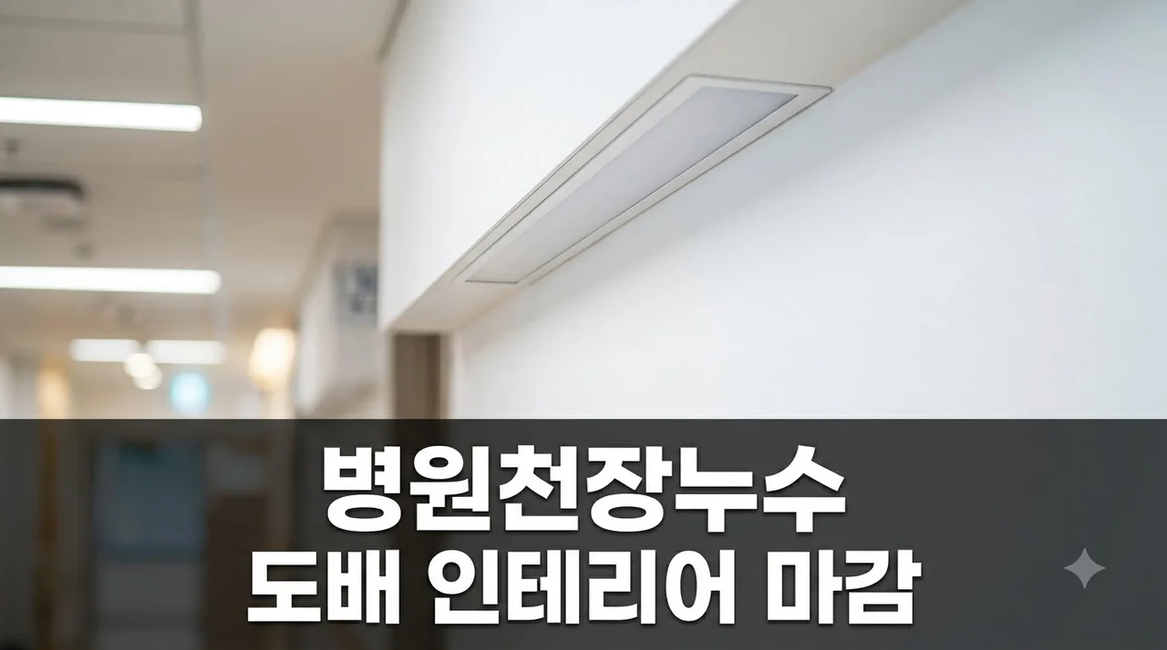 대구 병원 천장누수 복구 도배와 인테리어 마감 완벽 가이드
