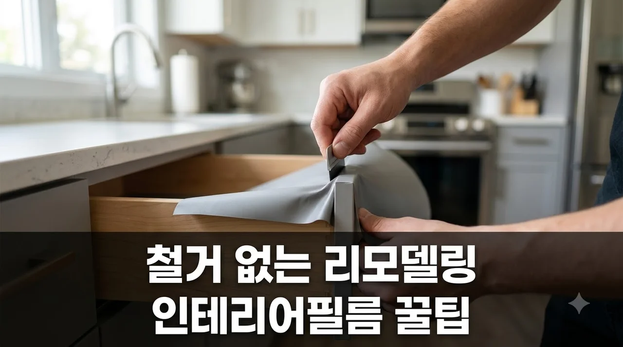 철거 부담 줄이는 인테리어필름 시공 비용 절감 꿀팁