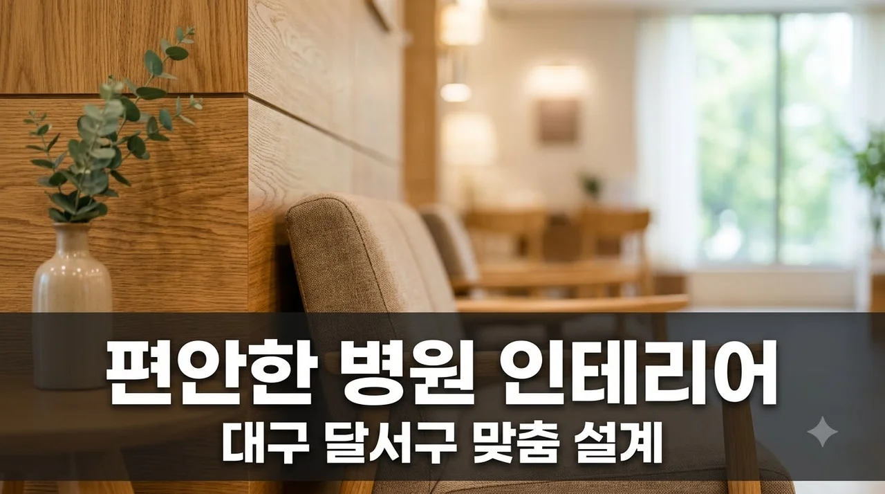 대구 달서구 병원 인테리어 환자가 편안한 공간 설계 노하우
