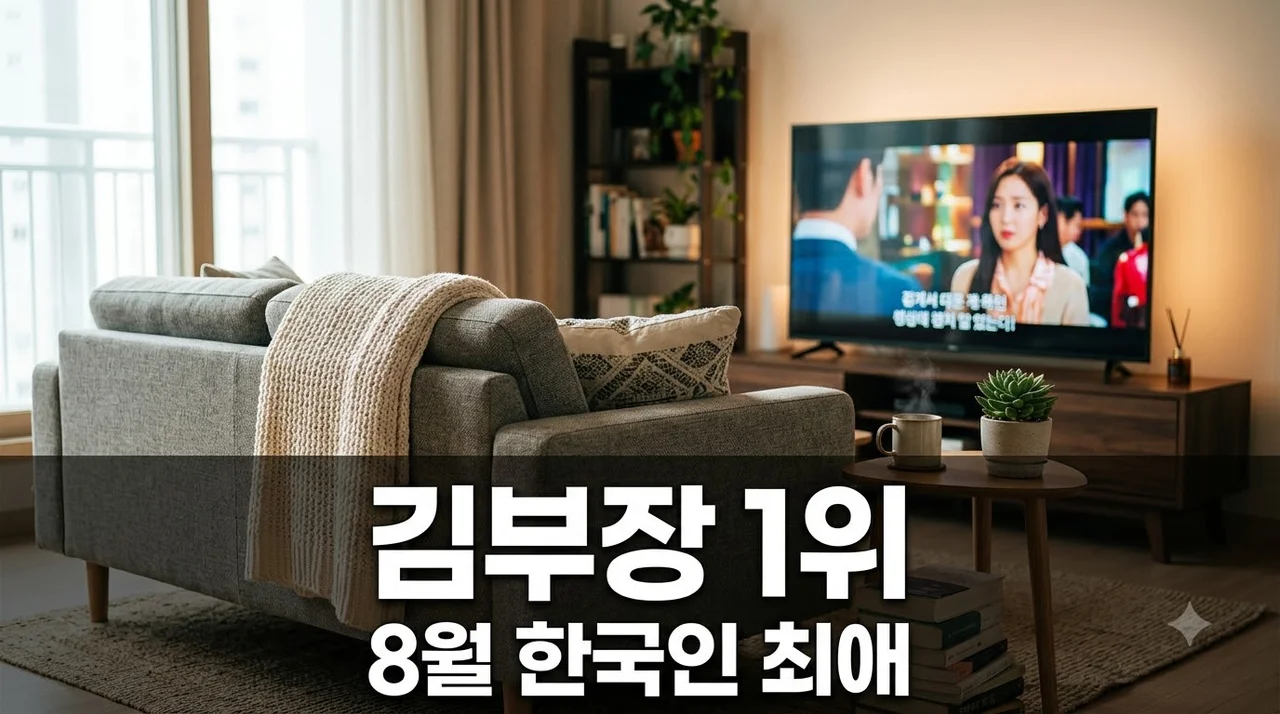 김부장 8월 한국인이 좋아하는 프로그램 1위 선정 비결과 홈 시청 환경 팁