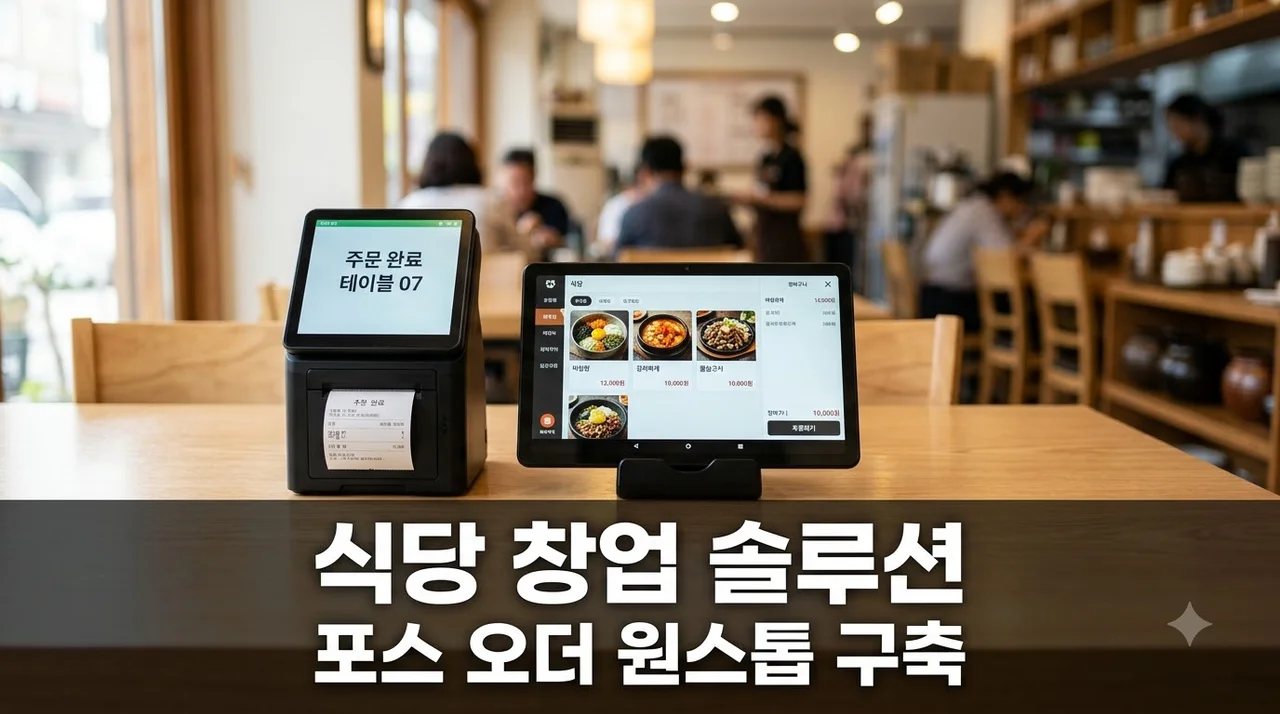 식당 창업 테이블오더 POS 카드단말기 따로 알아보다 300만원 날릴 뻔한 이유..