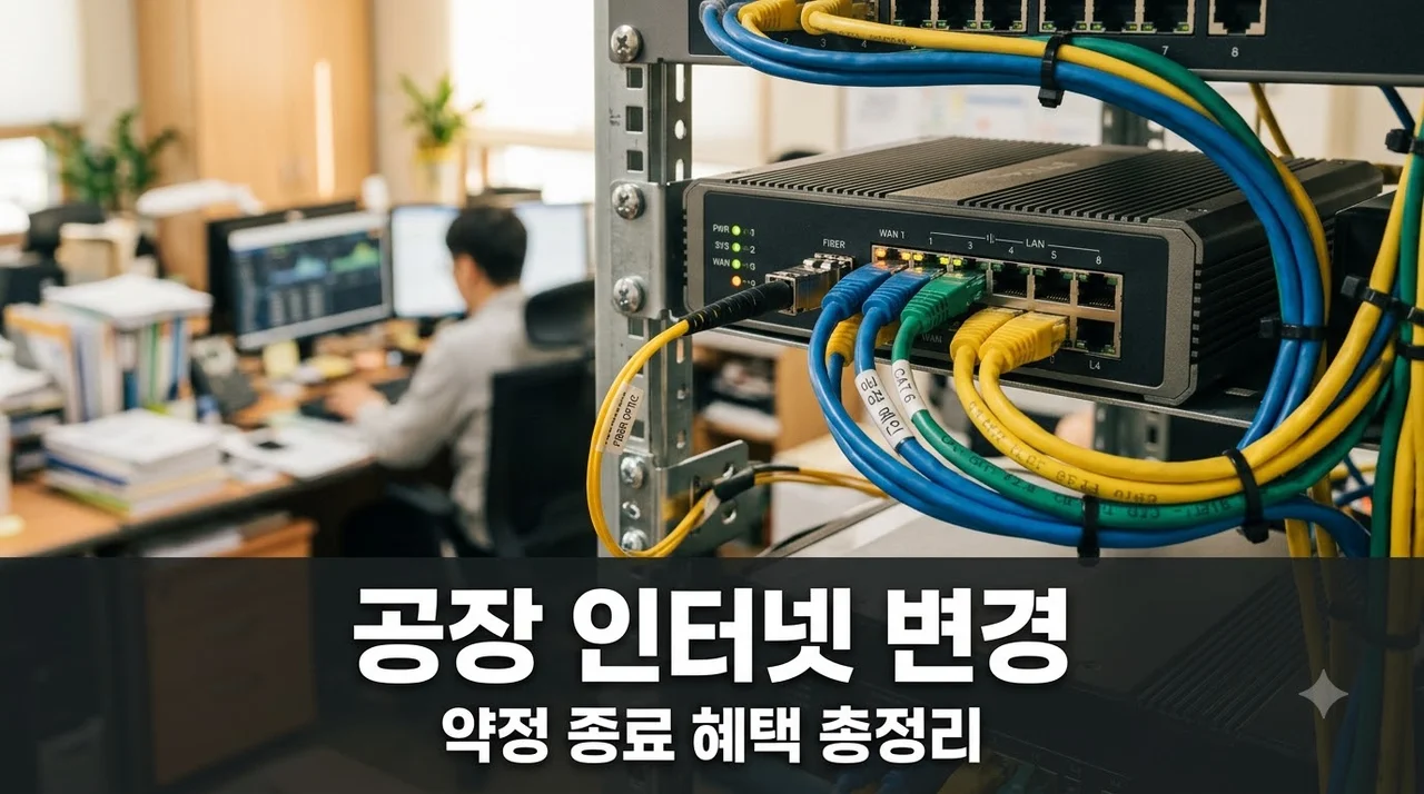 경북 공장 인터넷 변경가입, 약정 끝난 대표님이 뜻밖의 지원금 받고 웃은 이유..