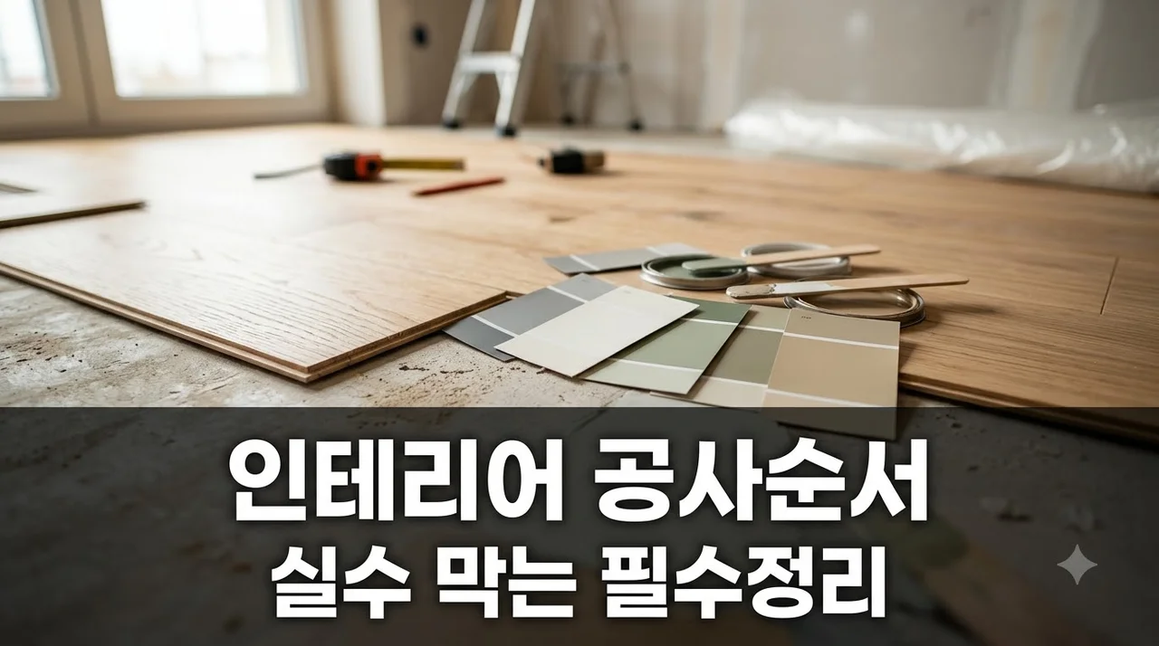 아파트 인테리어 공사순서 순서 틀리면 500만원 날린다? 마루·도배 대참사 막는법