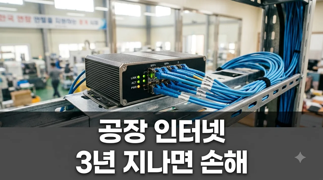매월 내는 공장 인터넷, 3년 넘게 그대로 뒀더니.. 뜻밖의 손해?