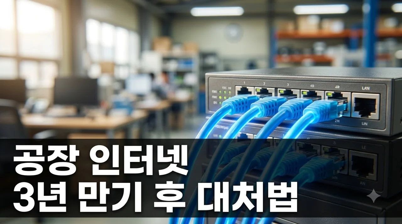 "3년 지났는데 그냥 쓰면 100만원 손해?" 공장 인터넷가입 재약정 꿀팁..