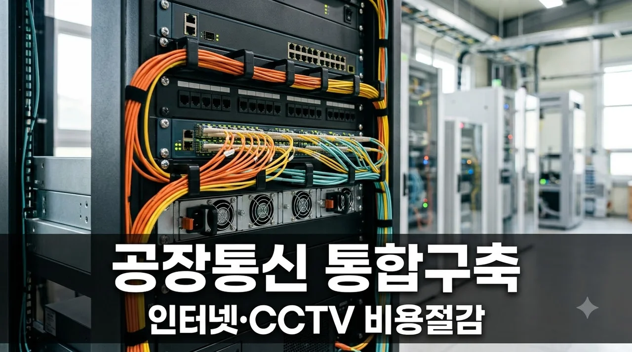 공장 신설 인터넷·CCTV·IPTV 통합 구축 방법.. 견적 40% 절감한 비결