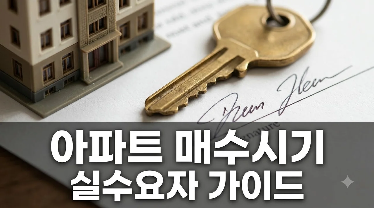 아파트 매수시기 지금일까 기다릴까.. 실수요자가 놓친 뜻밖의 변수