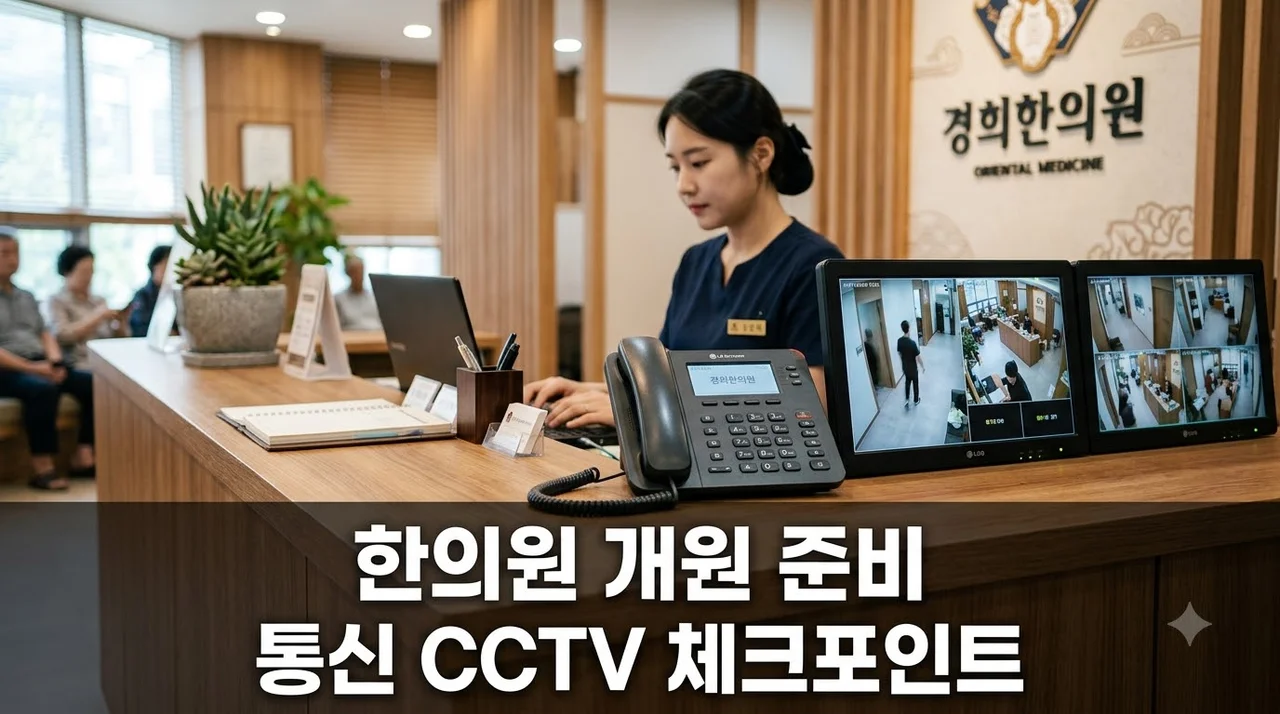 한의원 개원 인터넷전화와 CCTV 설치 전 모르면 손해보는 3가지