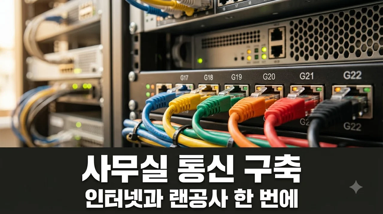 사무실 개업 기업인터넷과 네트워크 배선공사 한 번에 해결했더니.. 비용 40% 아낀 비결?