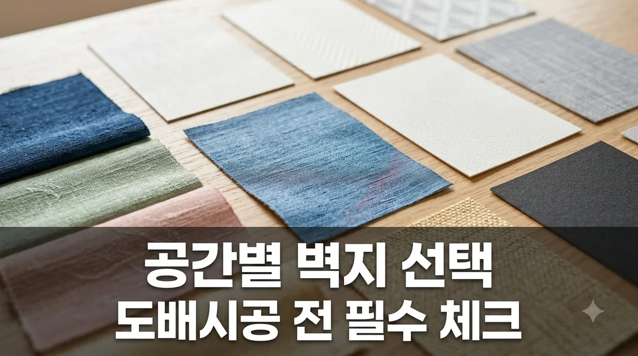 도배시공 전 알아두면 좋은 공간별 벽지 선택 기준 총정리