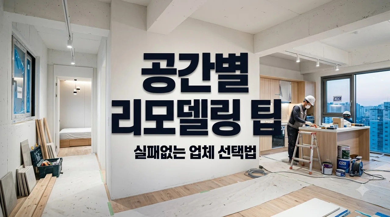 리모델링 시공업체 공간별 선택 가이드 및 확인사항 총정리