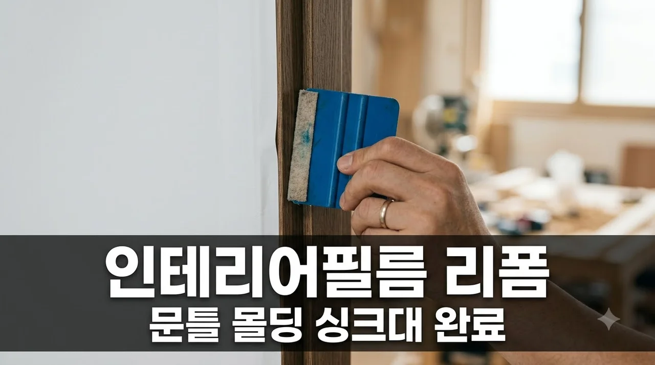 인테리어필름 시공으로 문틀·몰딩·싱크대 리폼하는 방법과 비용 절약 꿀팁