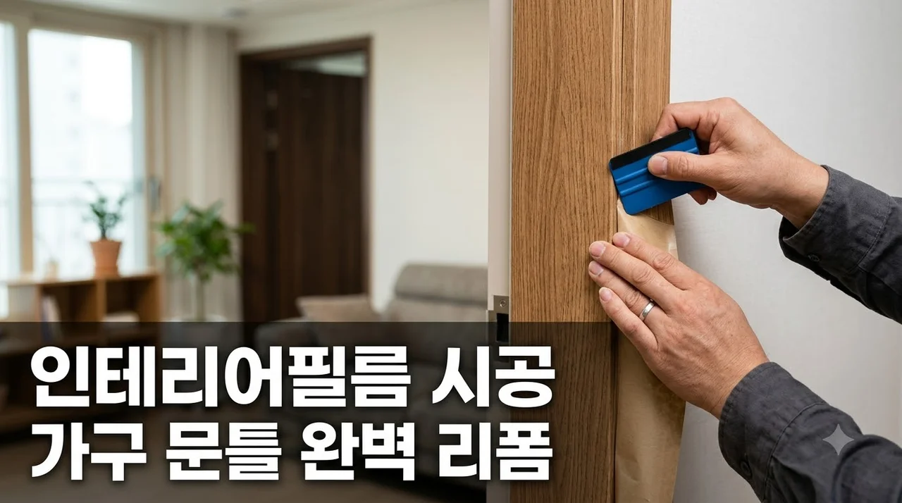 인테리어필름 시공으로 오래된 가구와 문틀 새것처럼 바꾸는 방법